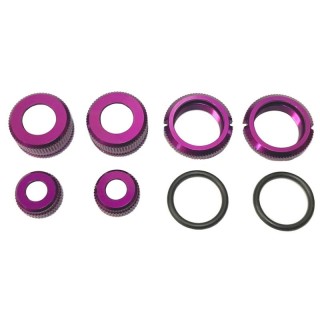 カラーチェンジ ダンパーシリンダーキット パープル セミロング(シリンダー標準長+1mm) 2本入 [TP-261SL]]