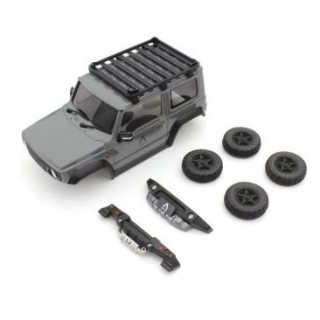 BS MX-01 スズキ ジムニーシエラ APIO JIMNY TS4 ミディアムグレー ボディセット(タイヤ・ホイール付) [MXBT05G]]