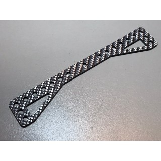 リヤボディーマウント用カーボンタワーバー シルバー [KZF-RTB-HBK]]