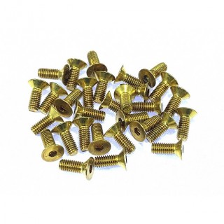 真鍮M3x8mm ヘックス皿ビス 30pcs [BBS-3308]]