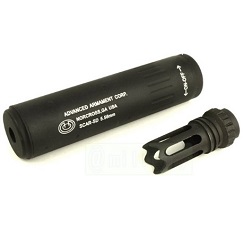 AAC Mini 5.75in QDサイレンサー(14mm逆ネジ/BK) [ADC-SIL-019-BK]]