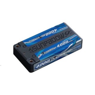 SUNPADOW 7.6V / 4000mAh / 100C Blueリポバッテリー(ショート) [LA0003H]]