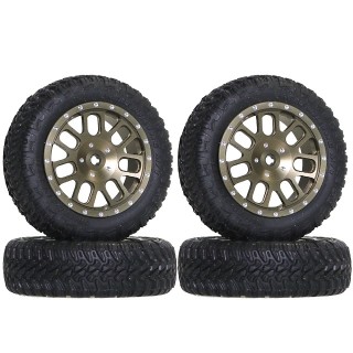 SPデュアル7スポークホイール MINI-Z4X4ジムニー用 BZ [MINI-Z4X4-D7-BZ]]