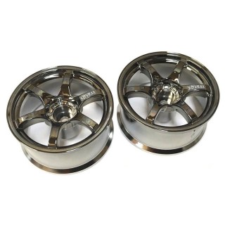 RAYS gram LIGHTS 57D Sports トラクションタイプ offset 6 ブラッククローム 2個入 [LWT-0406BC]]