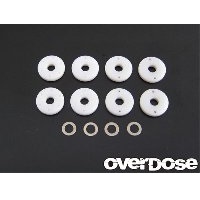 フッ素樹脂削り出しショックピストンセット(φ0.6x2/φ0.7x2/φ0.8x2/ブランク) [OD1160b]]