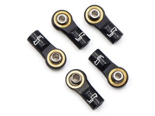 アルミ リバーススレッド M3ロッドエンド ブラック 5pcs [YA-0572BK]]