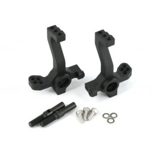 RWD フロントナックル & アクセル L/R セット ブラック[DL951-Z-BL]]