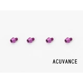 ESCジュラルミンビスL=4mm 4本入(パープル) ヨコモ/ホビーウイング用 [WP-0082]]