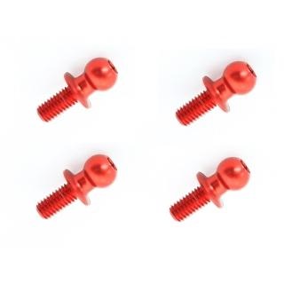 ジュラルミンφ4.8ピロボール (4個) L=4mm×N=6mm レッド [WP-0090]]