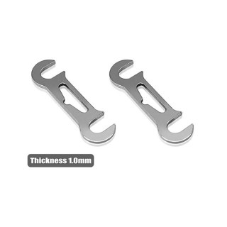 リヤロールセンタースペーサー【1.0mm/XRAY X4用/2pcs】 [TE-X4-B-1]]