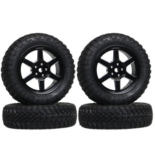 SP6スポークホイル：MINI-Z4X4ジムニー用(BK) [MINI-Z4X4-6S-BK]]