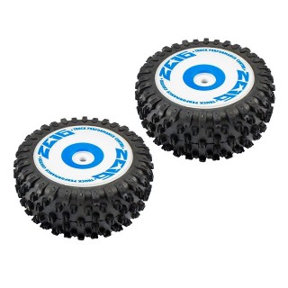 リアタイヤセット(ブルー)(Explorer BL Rally) [ WLC-2018]]