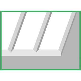 【アウトレット品】 エバーグリーン プラシート Vグルーブ 0.5 厚 2.5 幅 [70EG2100]]]