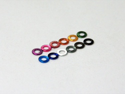 アルミスペーサー M3×0.5mm 8個 レッド [R31M073RDB]]