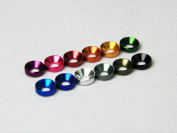 アルミ3mm皿ワッシャーS 8個 パープル [R31M072PUB]]