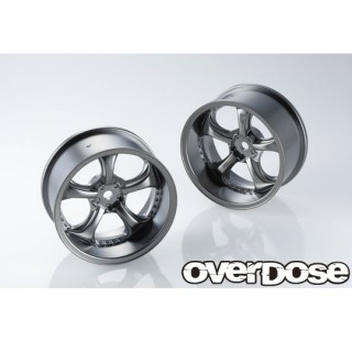 WORK VS KF(マットブラックメタルクローム/OFF+7) 2pcs [OD2727b]]