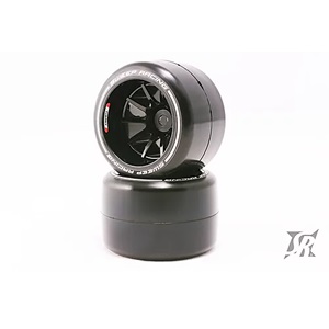 F21 1/10フォーミュラ用ロープロファイル カーペット用リアタイヤセット ハードコンパウンド 40mm 2個入 接着済 [F21R-HCPG]]