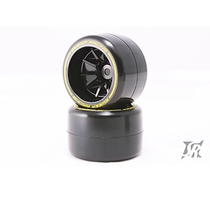 F21 1/10フォーミュラ用ロープロファイル アスファルト用リアタイヤセット ミディアムコンパウンド 40mm 2個入 接着済 [F21R-MAPG]]