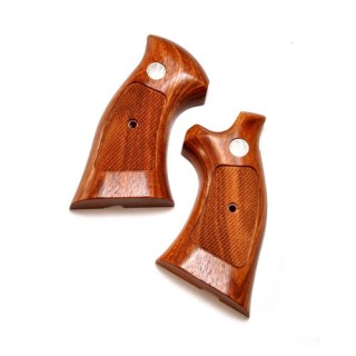 キャロム木製グリップS&W・Kフレーム WNチェッカーオーバースクエア [CAR-96776]]