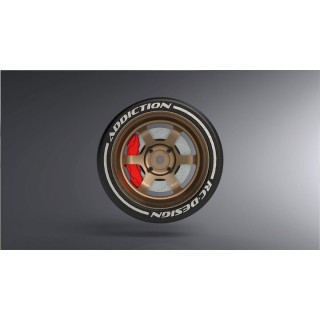 R-TYPE ステアリングホイル 6スポーク(ブロンズ/レッドキャリパー) [AD6111-BR-RD]]