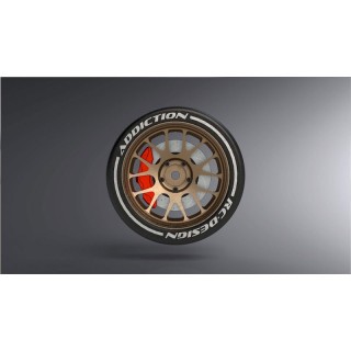 R-TYPE ステアリングホイル 14スポーク(ブロンズ/レッドキャリパー) [AD6113-BR-RD]]