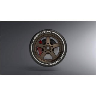 R-TYPE ステアリングホイル ナロー5スポーク(ブロンズ/レッドキャリパー) [AD6116-BR-RD]]