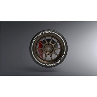 R-TYPE ステアリングホイル 10スポーク(ブロンズ/レッドキャリパー) [AD6117-BR-RD]]