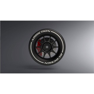 R-TYPE ステアリングホイル 10スポーク(ブラック/レッドキャリパー) [AD6117-BK-RD]]