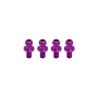 ジュラルミンφ4.3ピロボール(4個) L=4mm×N=6mm パープル [WP-0033]]