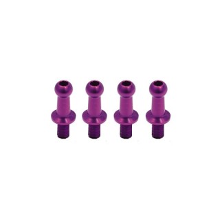 ジュラルミンφ4.3ピロボール(4個) L=8mm×N=6mm パープル [WP-0039]]