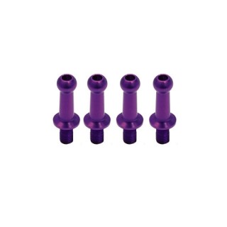 ジュラルミンφ4.3ピロボール(4個) L=10mm×N=6mm パープル [WP-0042]]