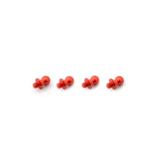 ジュラルミンφ4.8ピロボール(4個) L=4mm×N=3mm レッド [WP-0114]]