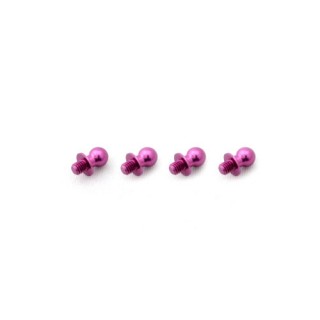 ジュラルミンφ4.8ピロボール(4個) L=4mm×N=3mm パープル [WP-0115]]