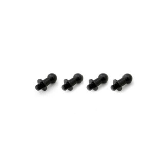 ジュラルミンφ4.8ピロボール(4個) L=6mm×N=3mm ブラック [WP-0116]]