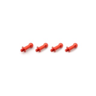 ジュラルミンφ4.8ピロボール(4個) L=8mm×N=3mm レッド [WP-0120]]