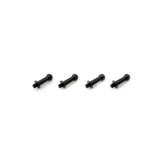 ジュラルミンφ4.8ピロボール(4個) L=10mm×N=3mm ブラック [WP-0122]]