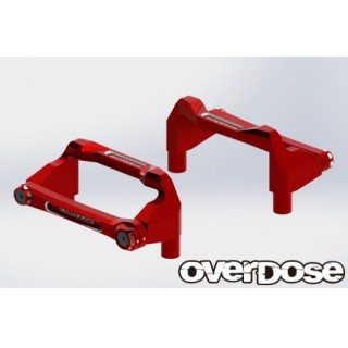 アルミバッテリーホルダーセット(For OD/レッド) [OD2526b]]