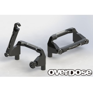 アルミバッテリーホルダーセット(For OD/ブラック) [OD2527b]]