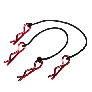 カラフルボディクリップ(ショート小)[RE]+リーシュ(2ペア) [3535-RE]]