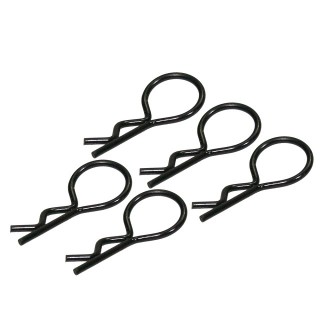 カラフルボディクリップ中(5pcs)<BK> [1127M-BK]]