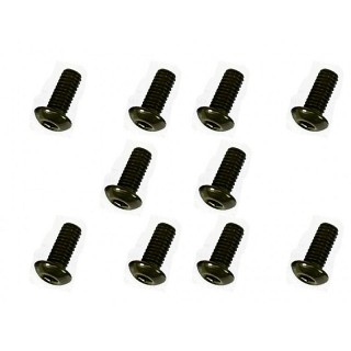 S-Flexチタン M3×7mm ヘックスボタンビス 10pcs [NFR-307]]