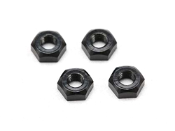 ●アルミ製3mmプレーンナット(ブラック 4個入) [ZC-N3APBKA]]