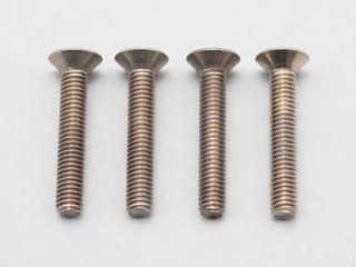 ●M3×18mm チタン製フラットヘッドソケットスクリュー(4本入) [ZC-F318TA]]
