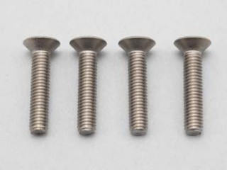 ●M3×15mm チタン製フラットヘッドソケットスクリュー(4本入) [ZC-F315TA]]