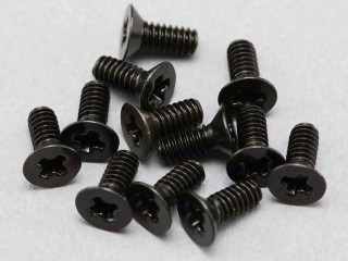 ●M2×5.0mm フラットヘッドスクリュー(12本入) [ZC-F25PA]]