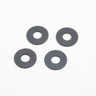 ●Φ3.0×Φ8.0×0.5mm アルミシム(ブラック)(4個入) [ZC-A3805BA]]