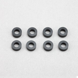 ●Φ3.0×Φ6.0×2.5mm アルミシム(ブラック)(8個入) [ZC-A3625BA]]