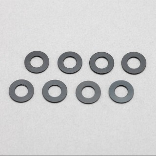 ●Φ3.0×Φ6.0×0.5mm アルミシム(ブラック)(8個入) [ZC-A3605BA]]