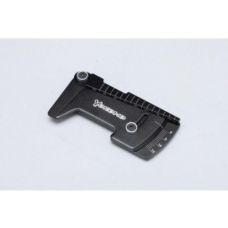 ●ヨコモレーシングツール_アルミ製ハイト／キャンバーゲージ ブラック [YT-HCGBA]]