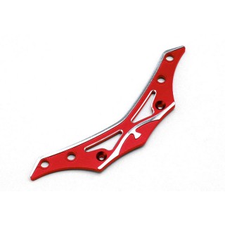 ●アルミ製フロントバンパーブレース(レッド仕様/面取加工済)(YD-2用) [Y2-R001BA]]